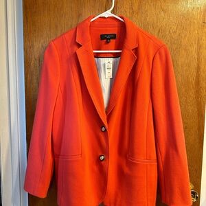 Talbots orange blazer.